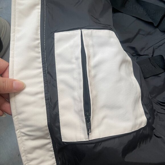 Canada Goose Long Parka Coat in White - Picture 12 of 15